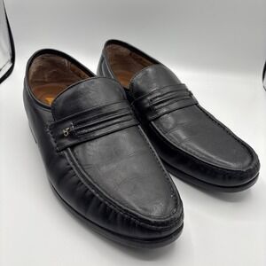 French Shriner Men's Leather Penny Loafer Slip-On Shoes Size 11.5